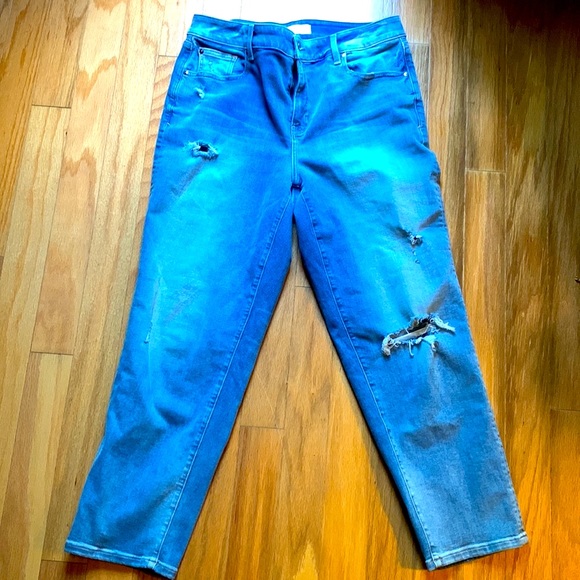 Lane Bryant Denim - Lane Bryant High Rise Girlfriend Straight Jeans